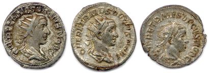 null HÉRENNIUS ÉTRUSCUS Quintus Herennius Etruscus mai - août 251

Trois antoniniens...