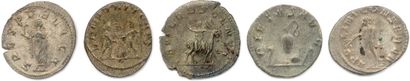 null ÆMILIAN, SALONIN and VALERIAN 

Five silver Antoninians: Æmilian ♦ Cohen 47;...