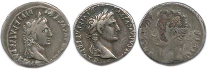 null AUGUST 27 before-14 after J.-C.

Three silver denarii, one of which is a fourré...