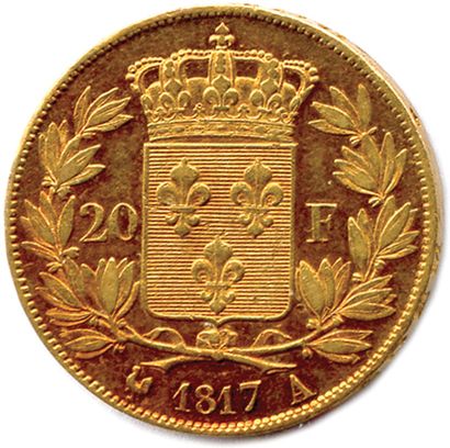null LOUIS XVIII 1815-1824

20 Francs or (tête nue Michaut) 

1817 Paris. (6,46 g)...