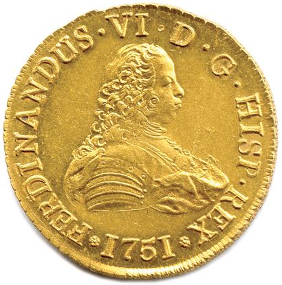null CHILI - FERDINAND VI d'Espagne 

9 juillet 1746 - 10 août 1759

FERDINANDUS.VI.D.G.HISP.REX....