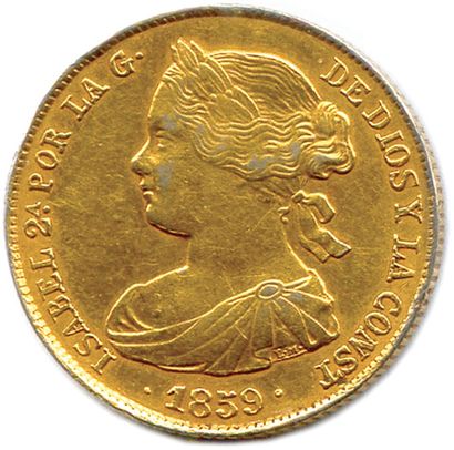 ESPAGNE - ISABELLE II 1833 - 1868 
100 Reales...