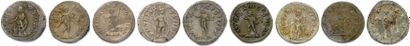 null SEVERE ALEXANDER Gessius Bassianus Alexianus 222-235

Nine silver denarii: ♦...