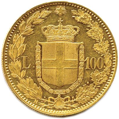 null ITALIE - UMBERTO Ier 1878-1900

100 Lire or 1888 Rome. (1169 ex.) (32,32 g)...