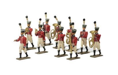 null Métayer. Royaume de Naples. Musiciens du Ier régiment d’Infanterie. (10 fig.)....