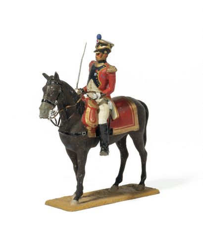 null Métayer. The 3rd Swiss Infantry Regiment. Officer on horseback (1 fig.). T....