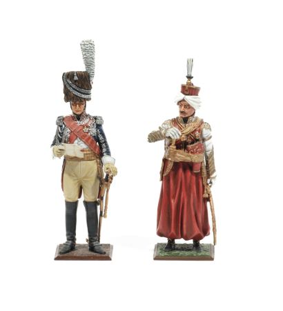 null Ier Empire en 90 mm. Mamelouke et Général des Grenadiers en peinture fine. (2...