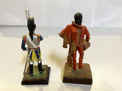null Ist Empire in 90 mm. Cuirassier, Murat and Bonaparte. 1 broken featherbed and...