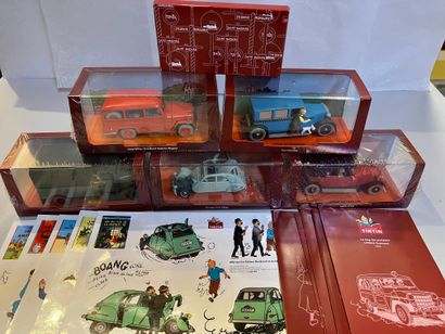 null 5 véhicules neufs en boites scellées / 6. Tintin en Amérique, Le crabe aux pinces...