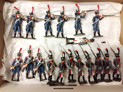 null C.B.G. Mignot. First Empire. Line infantry. Various regiments (32 fig.). Slight...