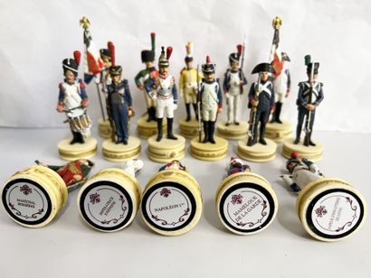 null Chess pieces 60mm. Ist Empire. France. Napoleon, Josephine, grenadiers, dragons,...