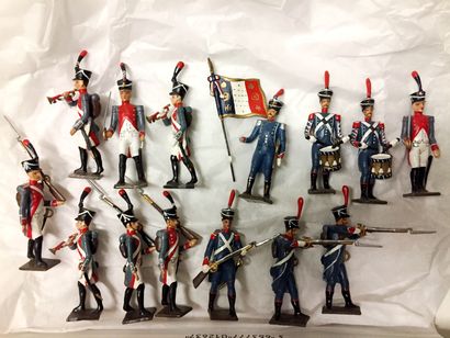 null C.B.G. Mignot. First Empire. Line infantry. Various regiments (32 fig.). Slight...