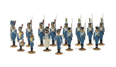 null Métayer. Le Régiment d’Isembourg. Grenadiers : 1 officier, 1 tambour, 1 sapeur,...