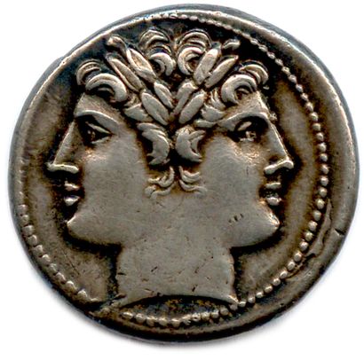 null ROMAN REPUBLIC - ANONYMOUS circa 220 B.C.

Head of Janus bifrons. R/. Jupiter...