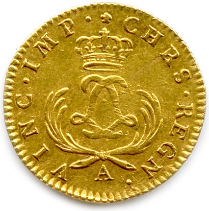 null LOUIS XV 1715-1774

Louis d'or aux palmes courtes 1723 A = Paris. (6,53 g) ♦...