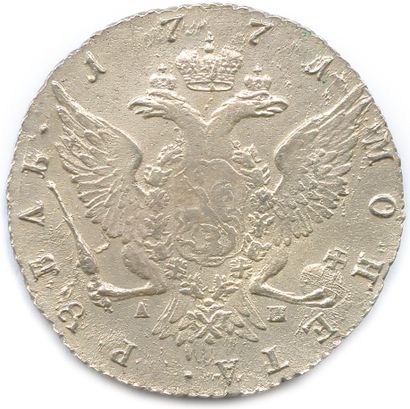 null RUSSIE - CATHERINE II 1762-1796

Rouble d'argent 1771 Saint Petersbourg. (23,40...