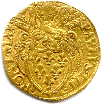 null ITALIE - VATICAN - PAUL III Alexandre Farnèse 1534-1549

Écu d'or (Saint Paul)...