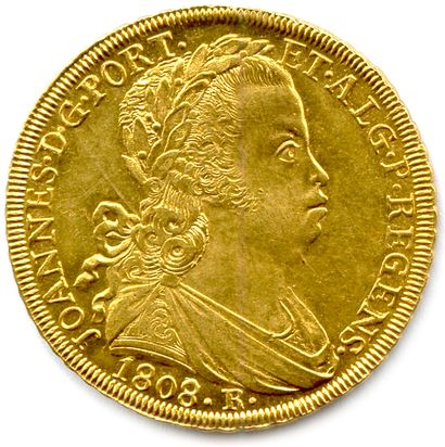 null BRÉSIL - JEAN VI Régent 1805-1808

4000 Reis d'or 1808 Rio. (14,37 g) ♦ Fr 93...