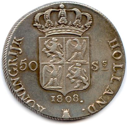 null ROYAUME DE HOLLANDE - LOUIS NAPOLÉON 1806-1811

50 Stuivers d'argent 1808 Utrecht....