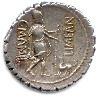 null MAMILIA C. Mamilius Limetanus 82 avant J.-C.

Buste de Mercure à droite, coiffé...