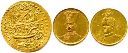 null QAJAR DYNASTY Iran 

Three gold coins: 

Toman of Fat h-Ali Shah Qajar (1797-1834);...