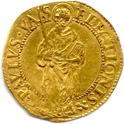 null ITALIE - VATICAN - PAUL III Alexandre Farnèse 1534-1549

Écu d'or (Saint Paul)...