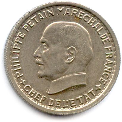 null ÉTAT FRANÇAIS - Maréchal Philippe PÉTAIN 1940-1944

5 Francs nickel 1941. (3,98...