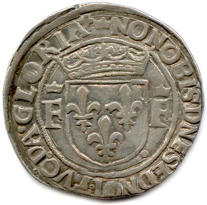 null FRANÇOIS Ier 1515-1547

✠ FRANCISCVS… Buste couronné et cuirassé du roi. Trèfle....