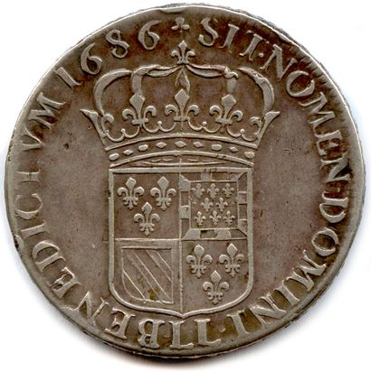 null LOUIS XIV 1643-1715

Écu d'argent de Flandre 1686 LL = Lille. (37,12 g) ♦ Dy...