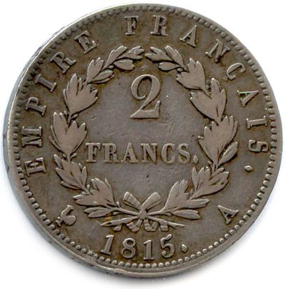 null LES CENTS JOURS 20 mars - 22 juin 1815

2 francs argent Tiolier 1815 Paris....