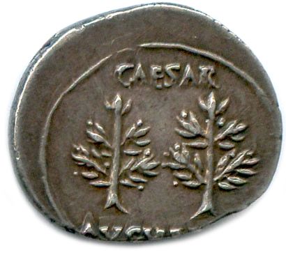null OCTAVIA AUGUST 27 BC - 14 AD.

His head laurel to the right. R/. CAESAR AVGVSTVS....