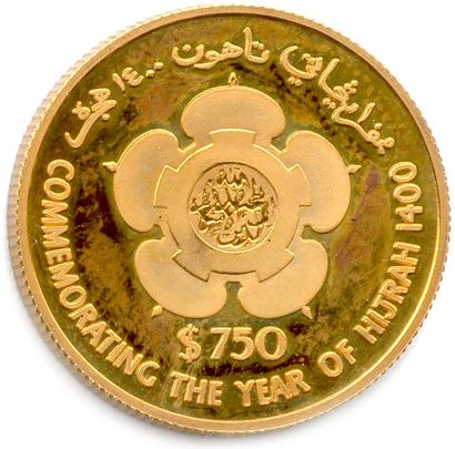 null BRUNEÏ 1980-

750 Gold Dollars 1400 (1980). Sultan Hassanal Bolkiah I. (15.99...