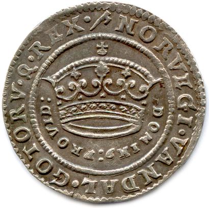 null DANEMARK - FRÉDÉRIC III 1648-1670

Couronne d'argent de 4 Mark 1651. (18,32...