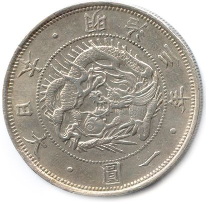 null JAPON - MUTSUHITO 1867-1912

Yen d'argent an 3 (1870). (26,97 g) ♦ KM 5.1 

Trace...