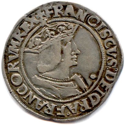 null FRANÇOIS Ier 1515-1547

✠ FRANCISCVS… Buste couronné et cuirassé du roi. Trèfle....