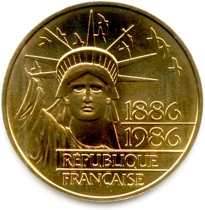 Ve RÉPUBLIQUE 1958-

100 Francs or Statue...