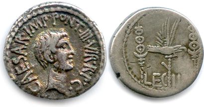 null MARC ANTOINE and OCTAVIA Emperors and Triumvirate with MARCUS BARBATIUS POLLIO...