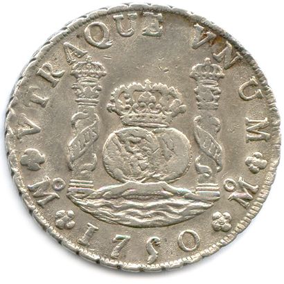 null MEXIQUE - FERDINAND VI 1746-1759

8 Reales d'argent 1750 Mexico. (27,12 g) ♦...