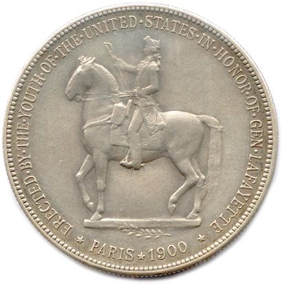 null ÉTATS-UNIS D'AMÉRIQUE 

Dollar argent Washington-La Fayette 1900 Philadelphie....