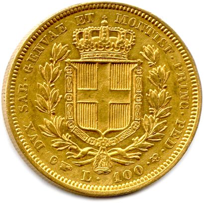 null ITALIE - CHARLES ALBERT 1831-1849

100 Lire or 1834 Turin. (32,20 g) ♦ Fr 1138...