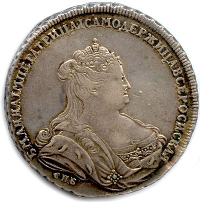 null RUSSIE - ANNE IVANOVNA 1730-1740

Rouble d'argent 1738 Saint Petersbourg. (25,88...