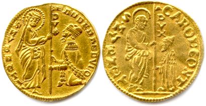 ITALIE - VENISE 

Deux monnaies d'or : 

Sequin...