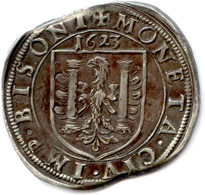 null FRANCHE COMTÉ - BESANÇON Ville impériale 1290-1654

Teston d’argent de 8 gros...