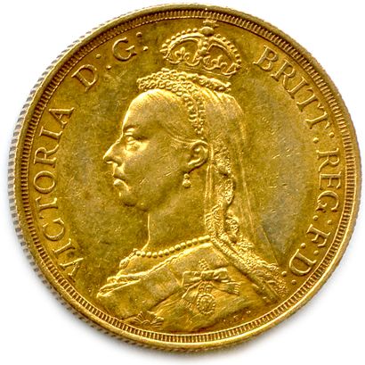 null ANGLETERRE - VICTORIA 1837-1901

Deux livres or 1887 (Jubilé). (15,98 g) ♦ S...