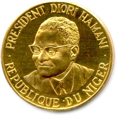 NIGER 1960-

50 Francs or 3 août 1960. Diori...