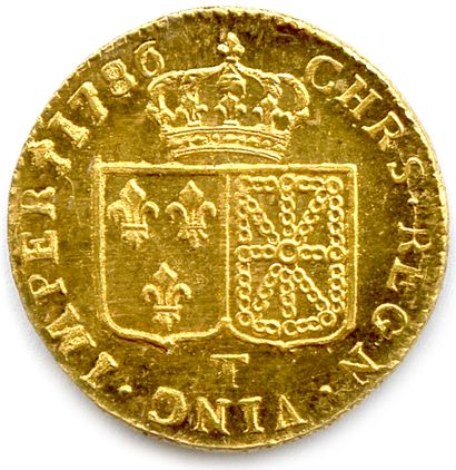 null LOUIS XVI 1774-1793

Louis d'or au buste nu 1786 T = Nantes. (7,65 g) ♦ Dy 1707...