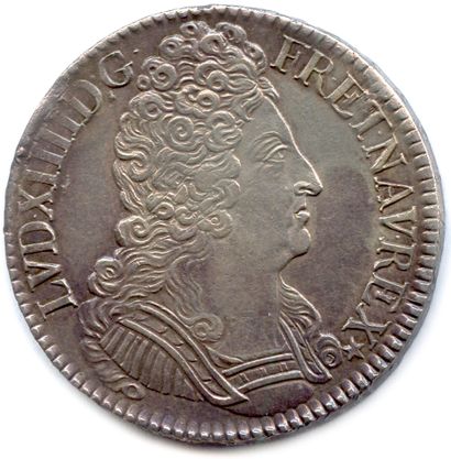 LOUIS XIV 1643-1715 

Écu d'argent aux Trois...