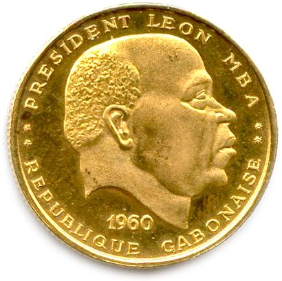 null GABON 1960-

25 Francs or 1960. Léon Mba. (8,04 g) ♦ Fr 3 

Browned blank. Trace...