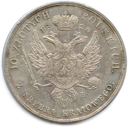 null POLOGNE - ALEXANDRE Ier 1815-1825

Pièce d'argent de 10 Zlotych 1820 IB Varsovie....