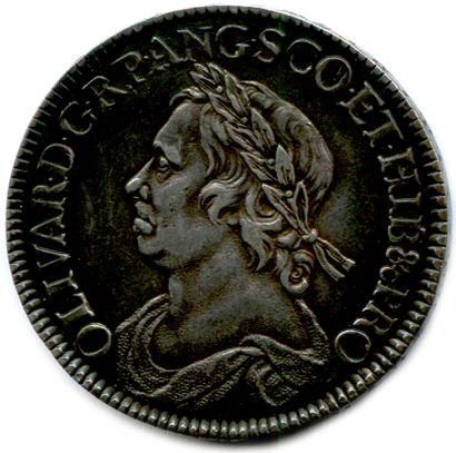 ANGLETERRE - OLIVIER CROMWELL 1653-1658

Demi-couronne...
